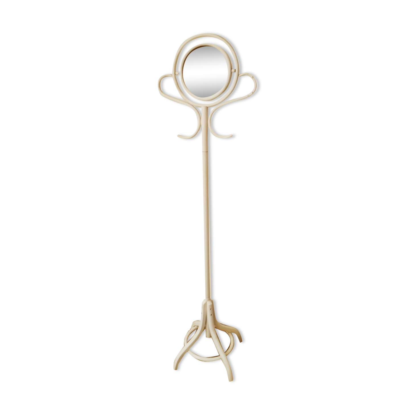 Psyche mirror parrot in curved wood