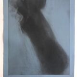Original etching on Ingres vergé signed and numbered by Claude GARACHE, Bleu 1, 1980