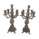 Paire de chandeliers en bronze