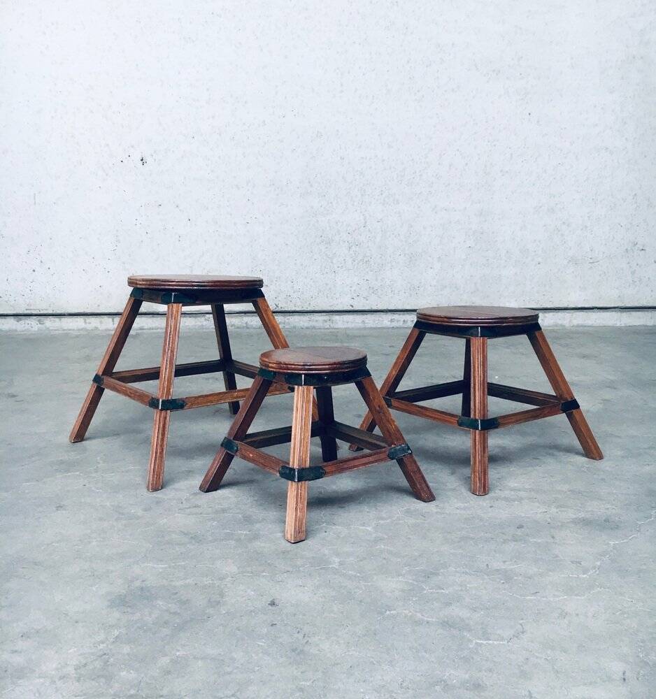 Wabi Sabi Nesting Tables, France, 1950s, Set of 3