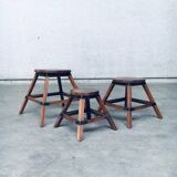 Wabi Sabi Nesting Tables, France, 1950s, Set of 3