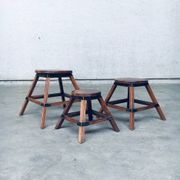 Wabi Sabi Nesting Tables, France, 1950s, Set of 3