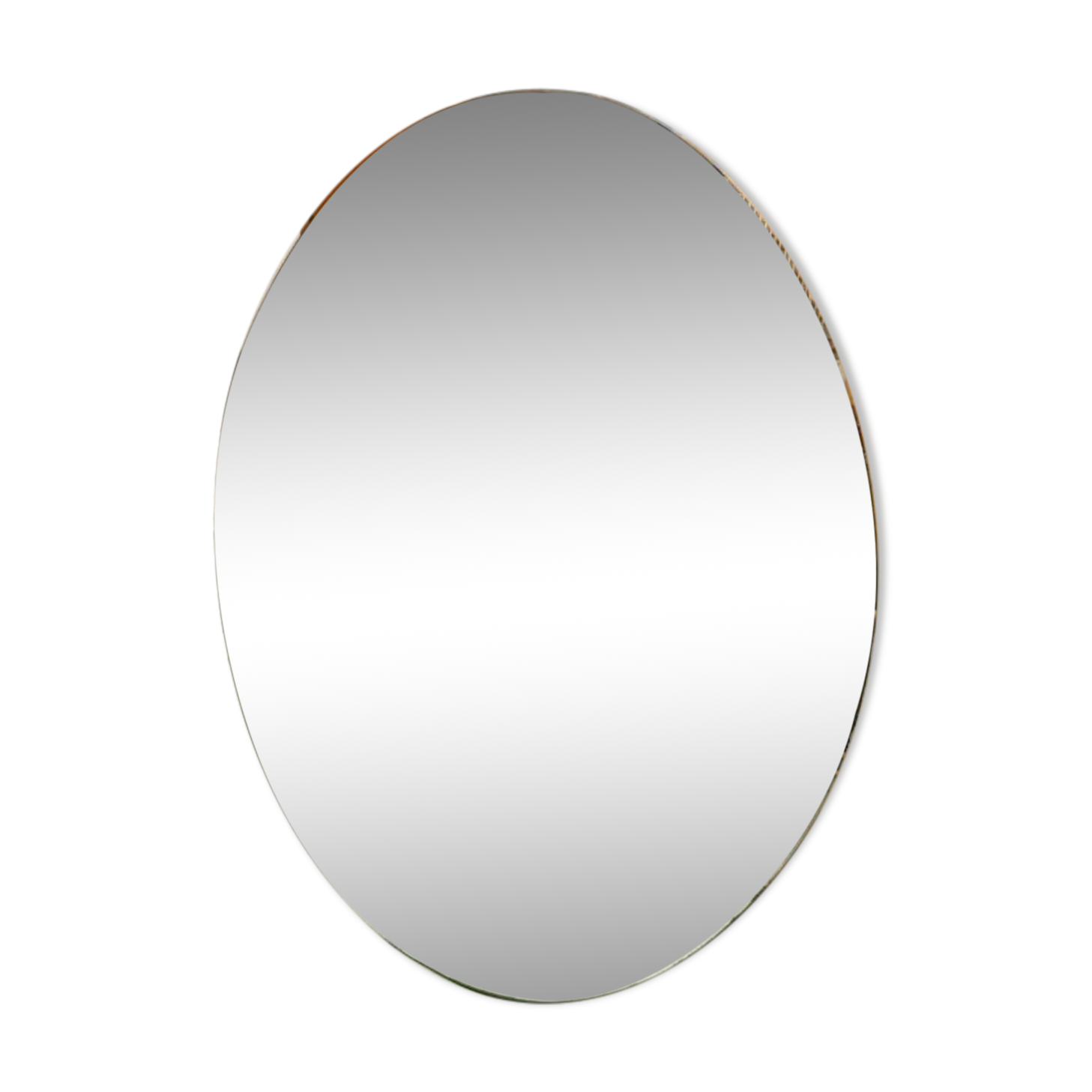 Oval beveled mirror 97x80cm
