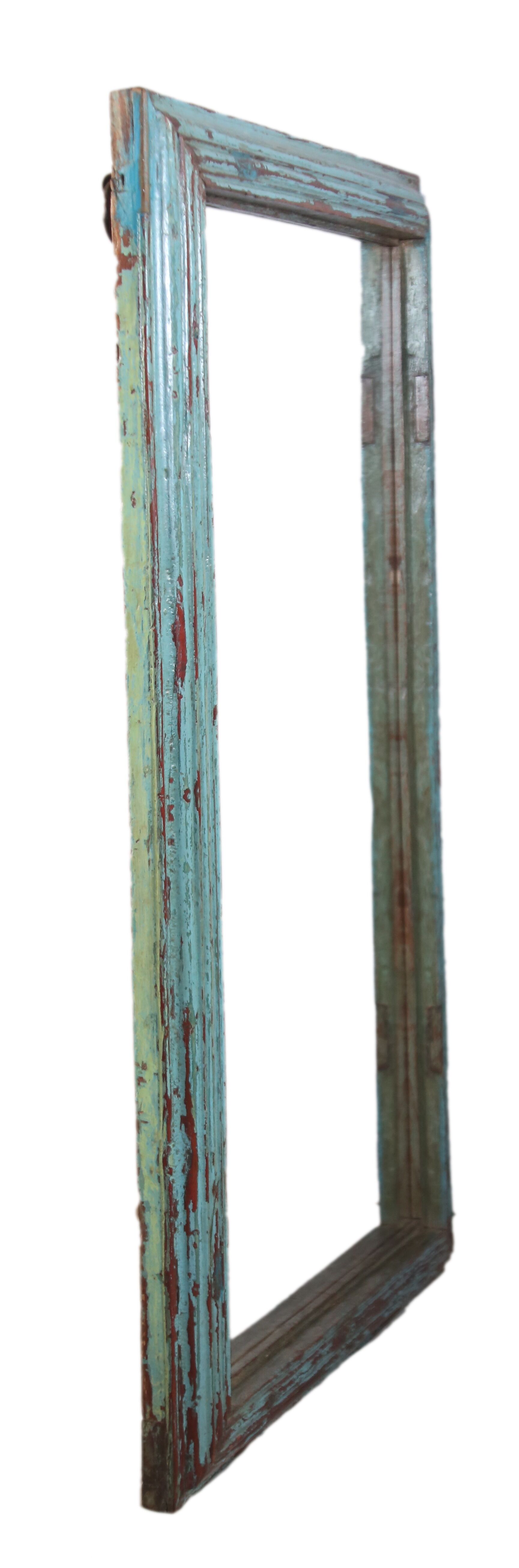 Ancient Burmese teak mirror