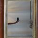 Empire period mirror, early nineteenth in gilded stucco wood H 72 cm