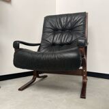 2 "Siesta" armchairs with their ottomans by Ingmar Relling, circa 1970