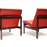 Two Danish Rosewood Lounge Chairs by Ole Knudsen For France & Son