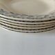 6 old E.C. Salins “Les Épis” ironstone soup plates