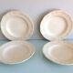 Four soup plates Ivory service/Faienceries de Sarreguemines/vintage 50