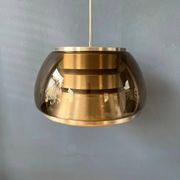 Suspension Space Age vintage 1970s in smoked glass
