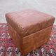 Leather pouf chest 80s