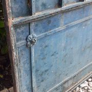 Solid gate, garden iron, H227x110cm, old, exterior door