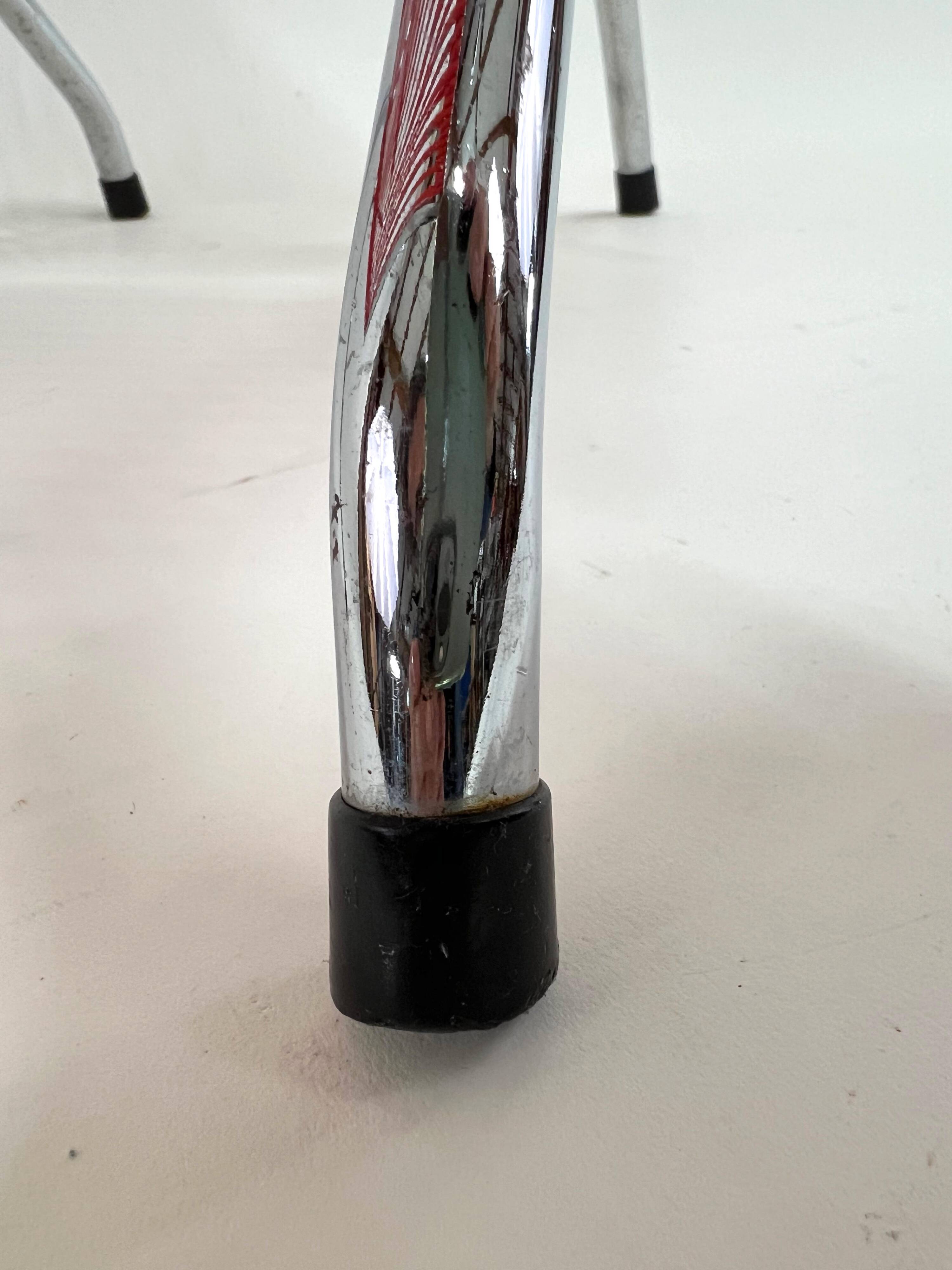 "Scoubidou" Orange Vintage 60's Folding Child's Armchair Chair