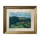 Tableau gouache "Vue de la Vallée" signée L. Bouard + cadre