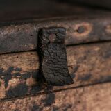 Banc Coffre Primitif Wabi Sabi, France, 19ème Siècle