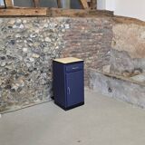Small Mado kitchen unit from 1960 repainted in Sèvres blue