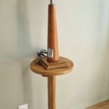 Grande lampe nautique bois et laiton années 80