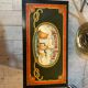 Anchor line painted wooden chest