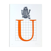 Lithographie originale signée, Joan Brossa, Poema visual 17, 1989