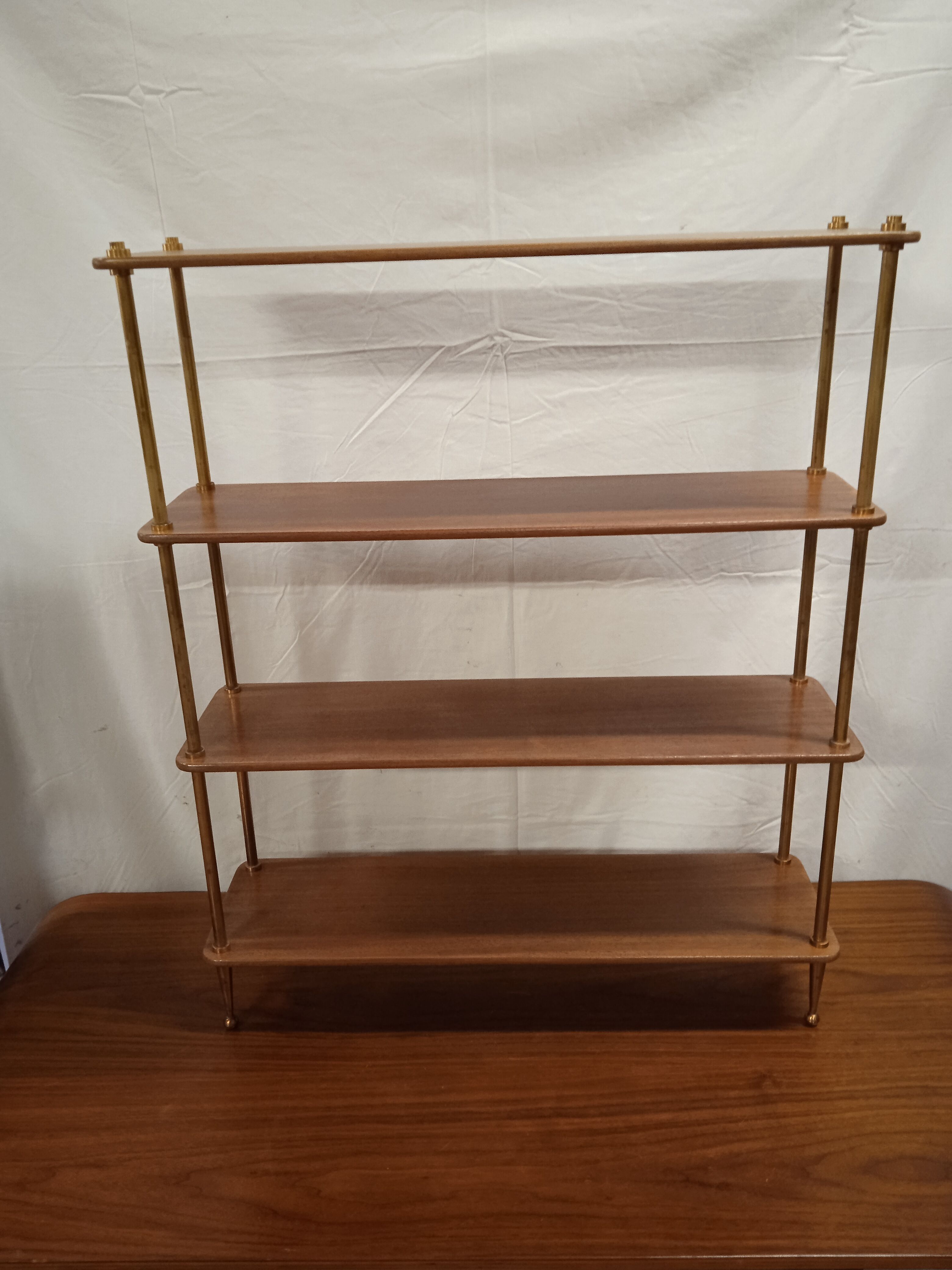 Small mahogany bookcase shelf