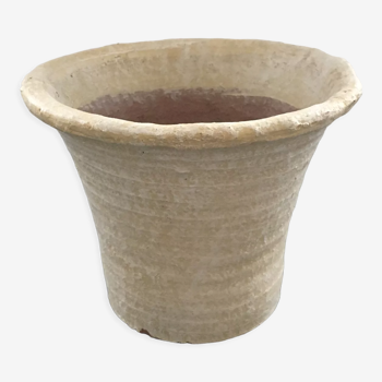 Cache pot bleached terracotta