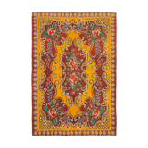 Handmade Vintage Moldovian Red Kilim 192 cm x 275 cm - 23399