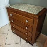 40-50s chest of drawers in solid oak