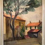 Village house landscape 20th century