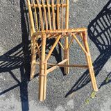 4 rattan chairs from the 1960s