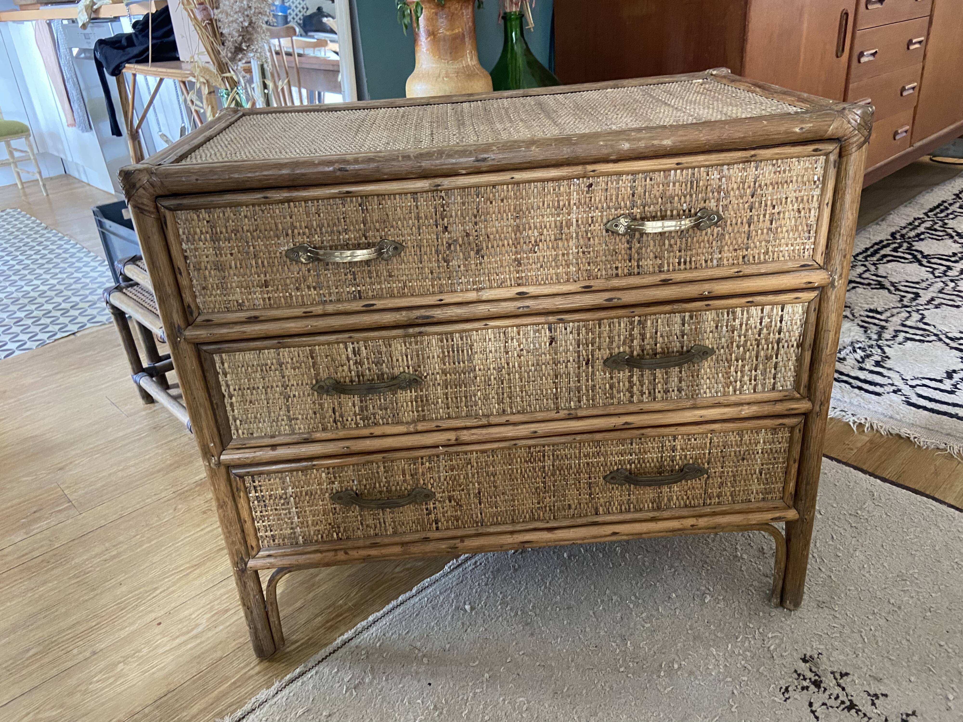 Vintage maugrion chest of drawers