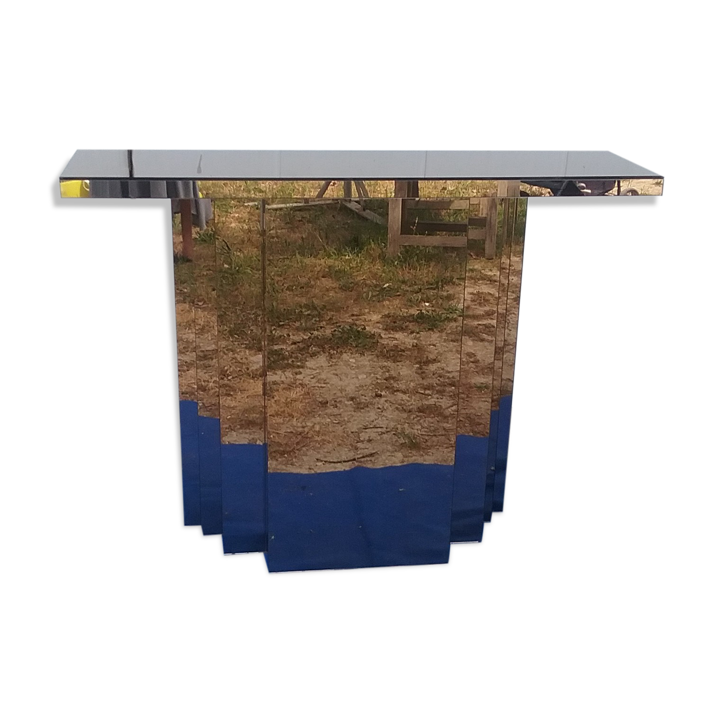 Vintage mirrored console