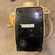 Old dial telephone from the 80s temat quimper bakelite yellow and beige
