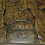 Ceramic coffee table signed Capron style