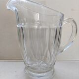 Carafe broc pichet en verre épais 1960