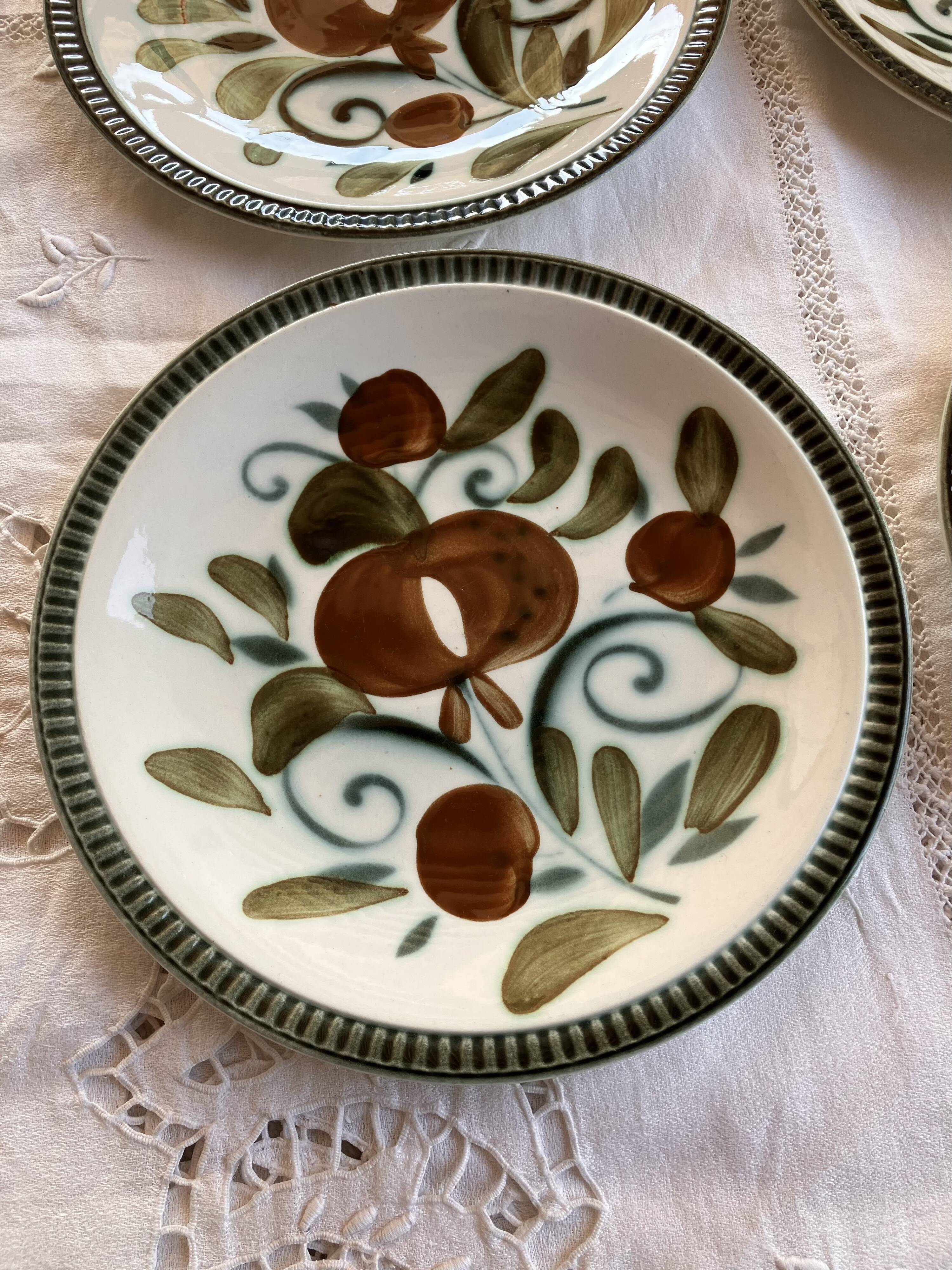 6 flat plates Argenteuil Boch Belgium