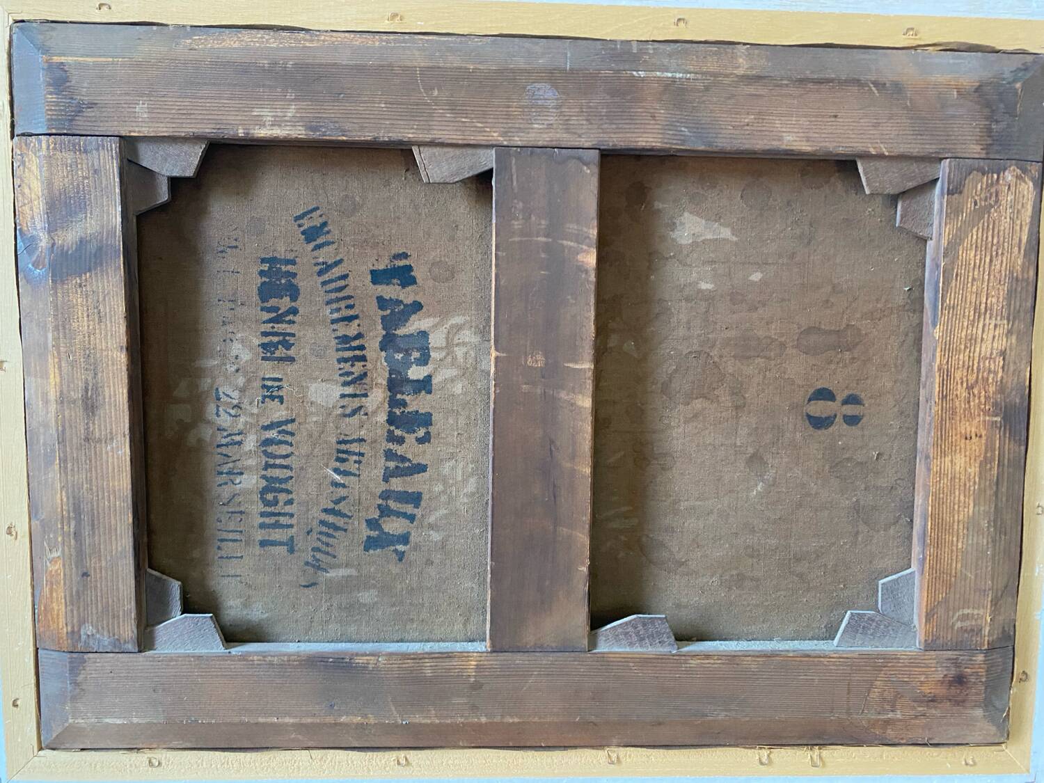 Signed stranded boat from 1886