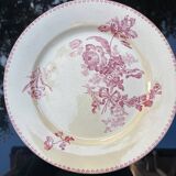 Vintage Digoin Sarreguemines dinner plate