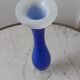 Electric blue opaline vase Klein 30s-40s
