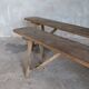 Pair of antique oak benches