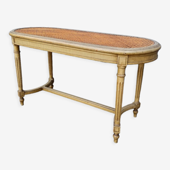 Old piano bench cannée style louis xvi