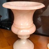 Small lot vase, alabaster container box.