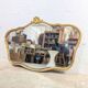 Louis-Philippe gilded mirror with shell pediment