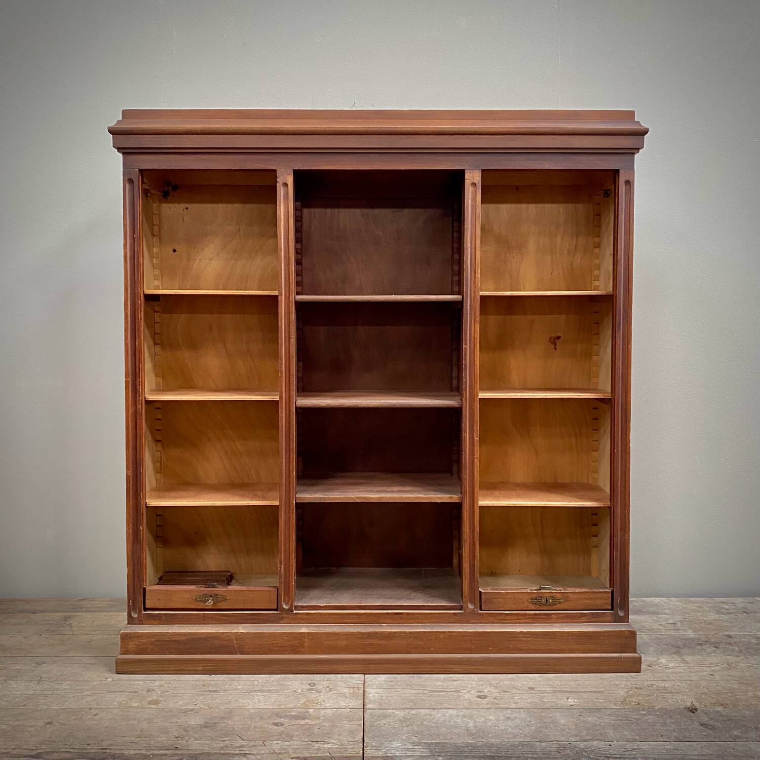 Louvered filing cabinet