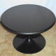 Coffee table round double-sided tray and tulip foot 70s