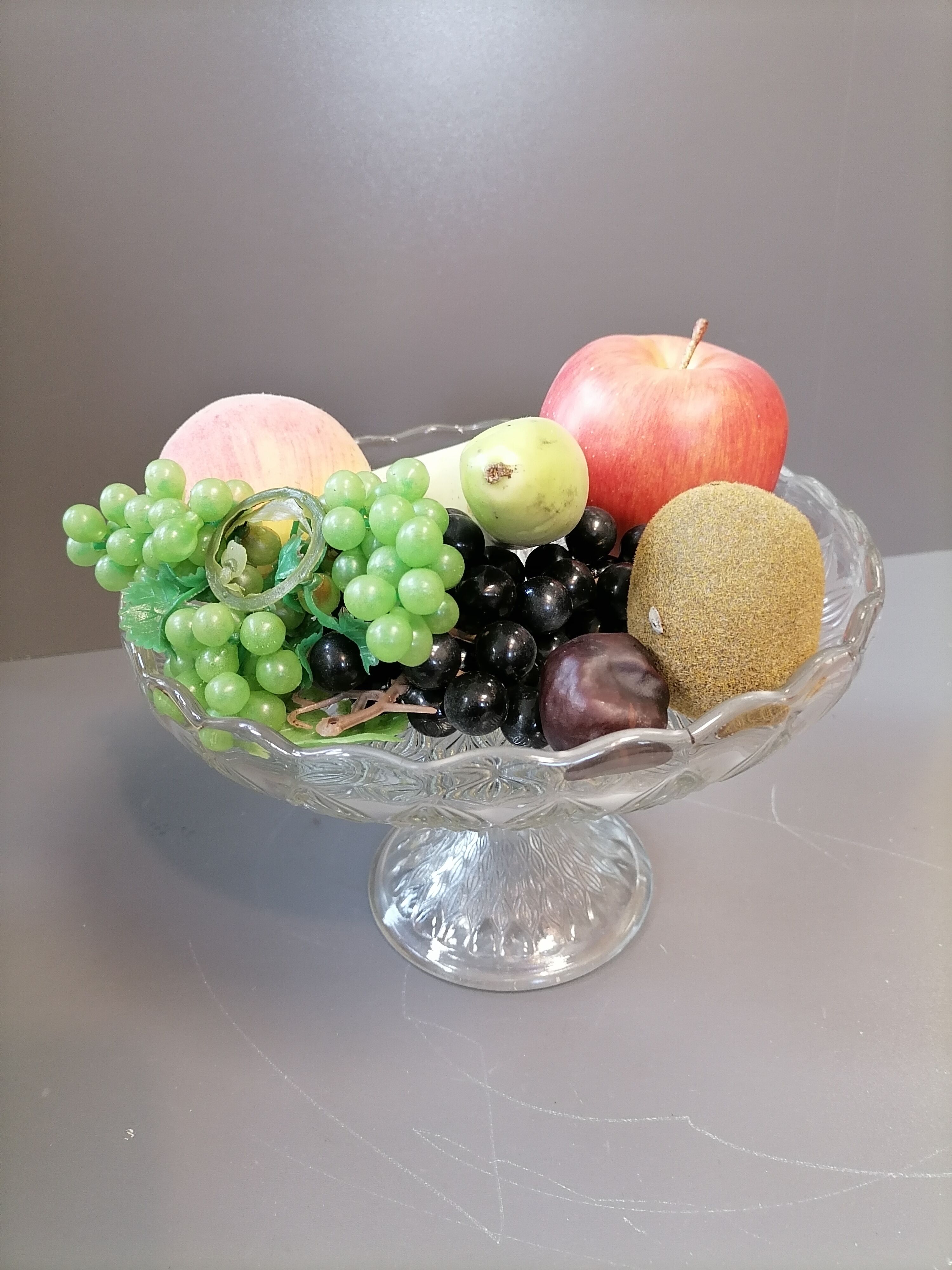 Compotier en verre vintage