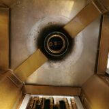 Hanging lamp with the shape of an octagon by claus bolby denmark
