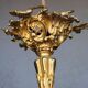 Chandelier in gilded bronze Napoleon III to tulips XIX