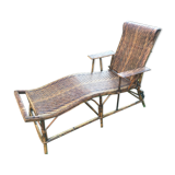 Rattan chaise longue
