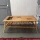 Table basse vintage en rotin
