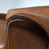 SDe Sede DS-125 Sofa by Gert Lange in cognac leather, Switzerland, 1980s